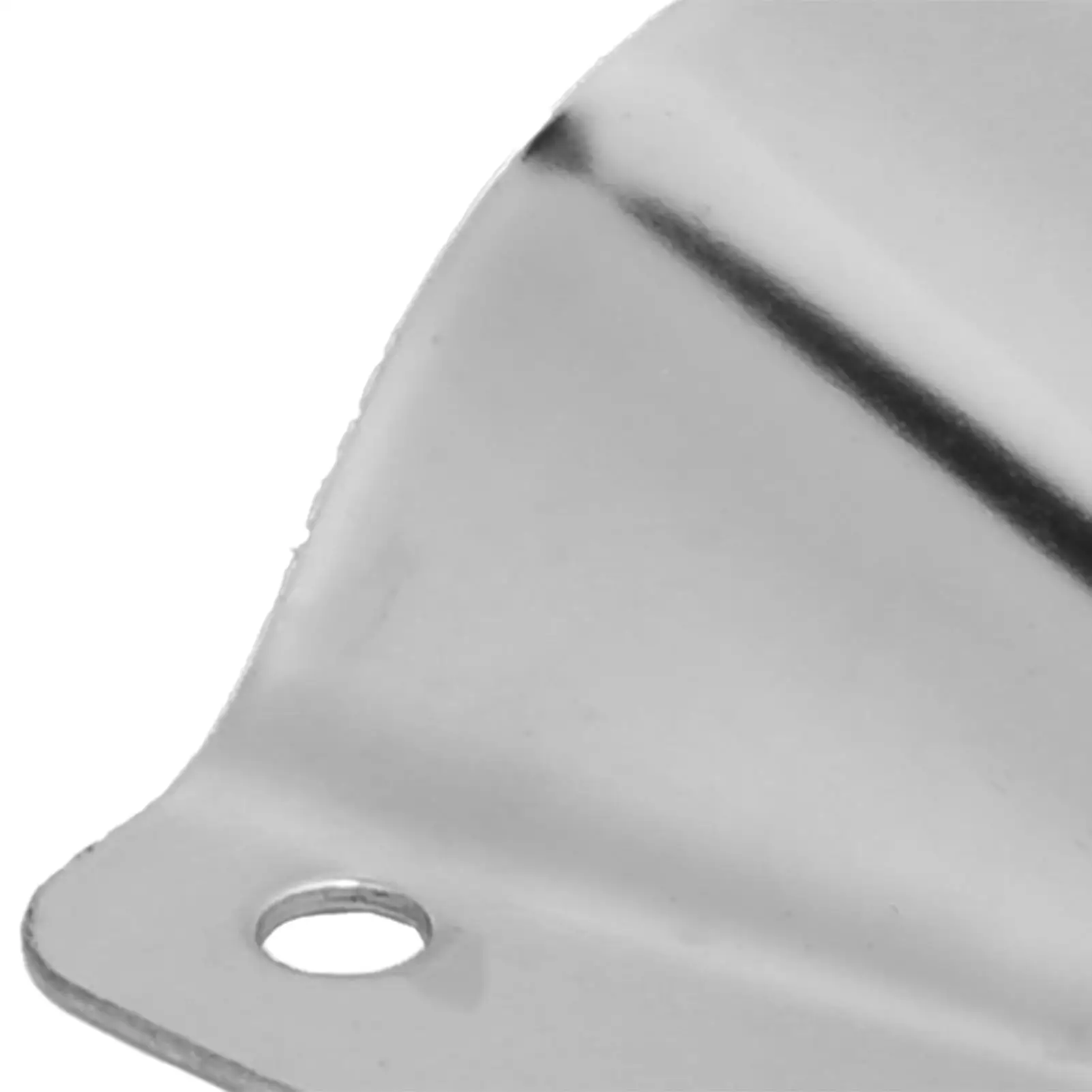 Muschelschalen-Entlüftungsdraht, Durchgangsabdeckung, polierter Edelstahl für Marineboote, Zubehör, 2 Stück