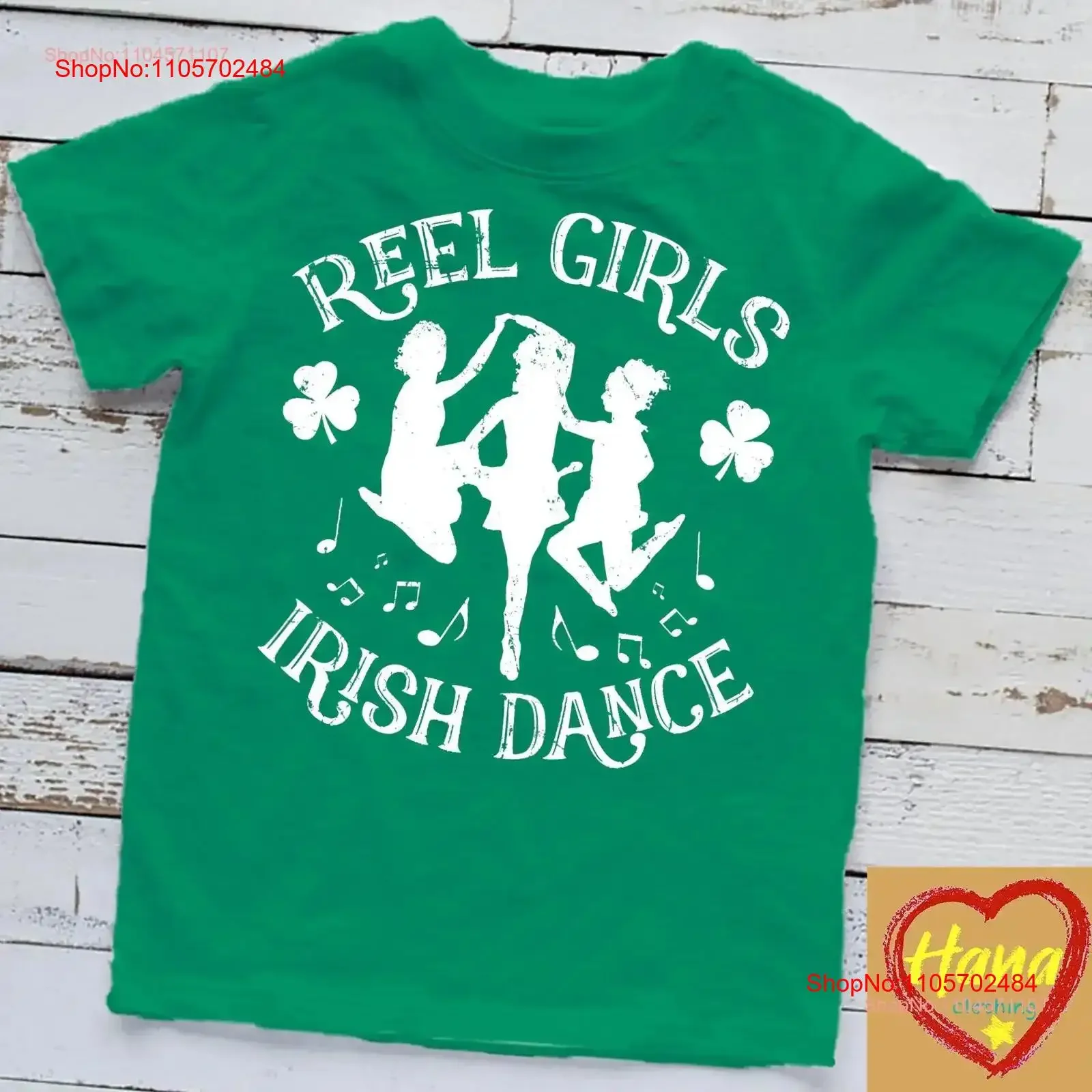 Womens St Patricks Day Reel Girls Irish Dance Green T Shirt vintage Washed Unisex Breathable Slightly Comfortable homme Soft
