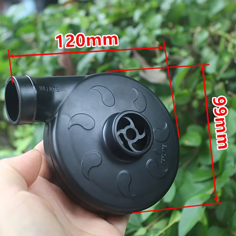 DC3-12V Miniature Blower 36W Portable Electric Air Pump Carbon Brush Machine for Barbecue Outdoor Wood Stove Fan Mattress