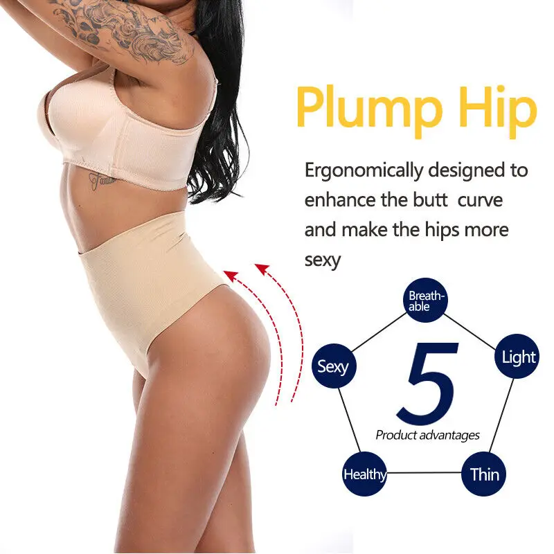 Women Shapewear Body Shaper Tummy Control Panties Thong Underwear Slimming Underwear Wrist