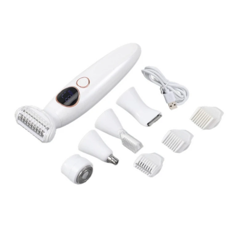 Multifunctional 5 In 1 Women Hair Removal Instrument For Women Shaver Lady Shaver Body Hair Trimmer Portable Painless