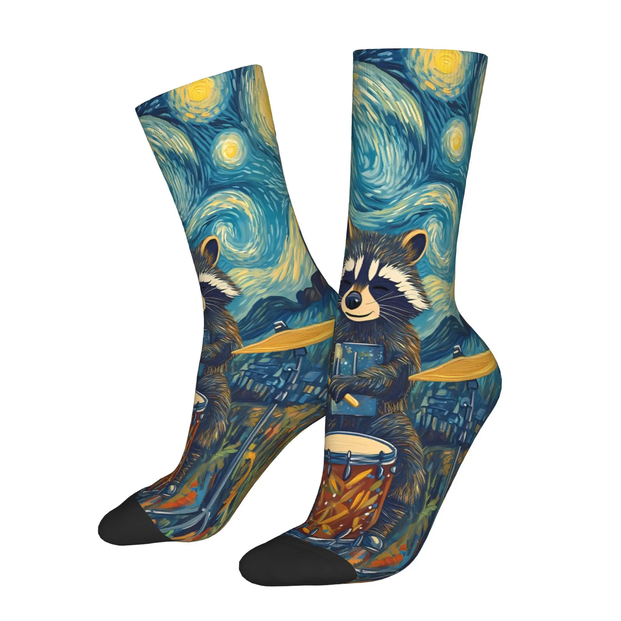 

Raccoon Sock Printed Man Polyester Fashion