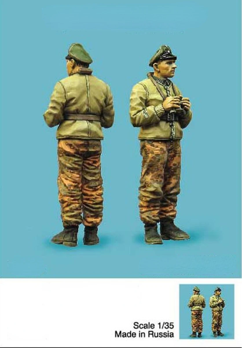 

1:35 Scale Die Cast Resin Figure Model Assembly Kit Soviet Tank Crew Officer Unpainted Free Shipping