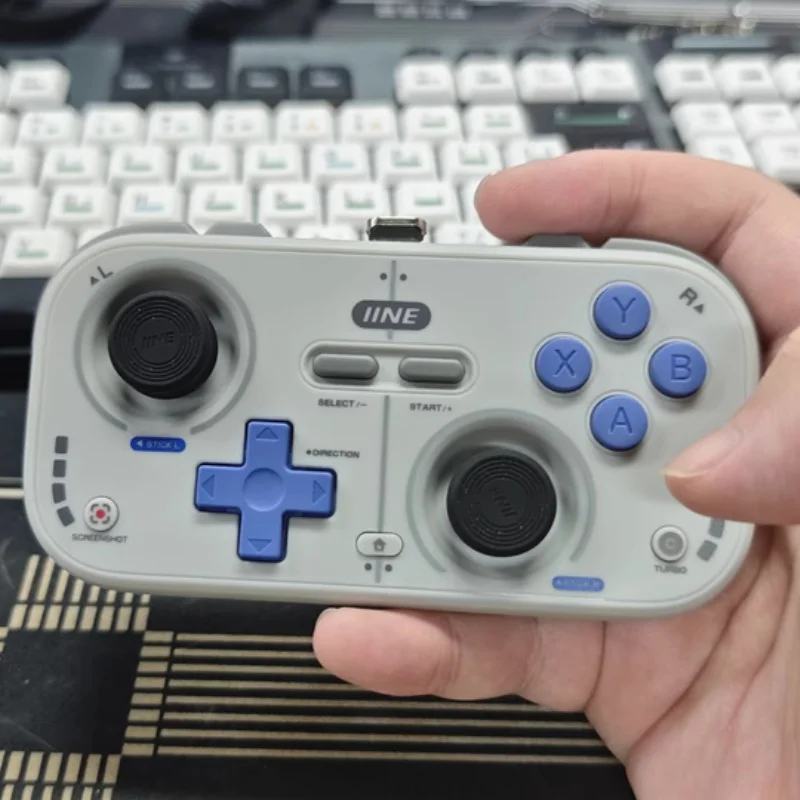 Iine Retro Mini Game Controller Card Hall Joystick Portable Page Flip Streaming Simulator Switch2 Android Ios Pc Car Ns Gamepad - Image 6
