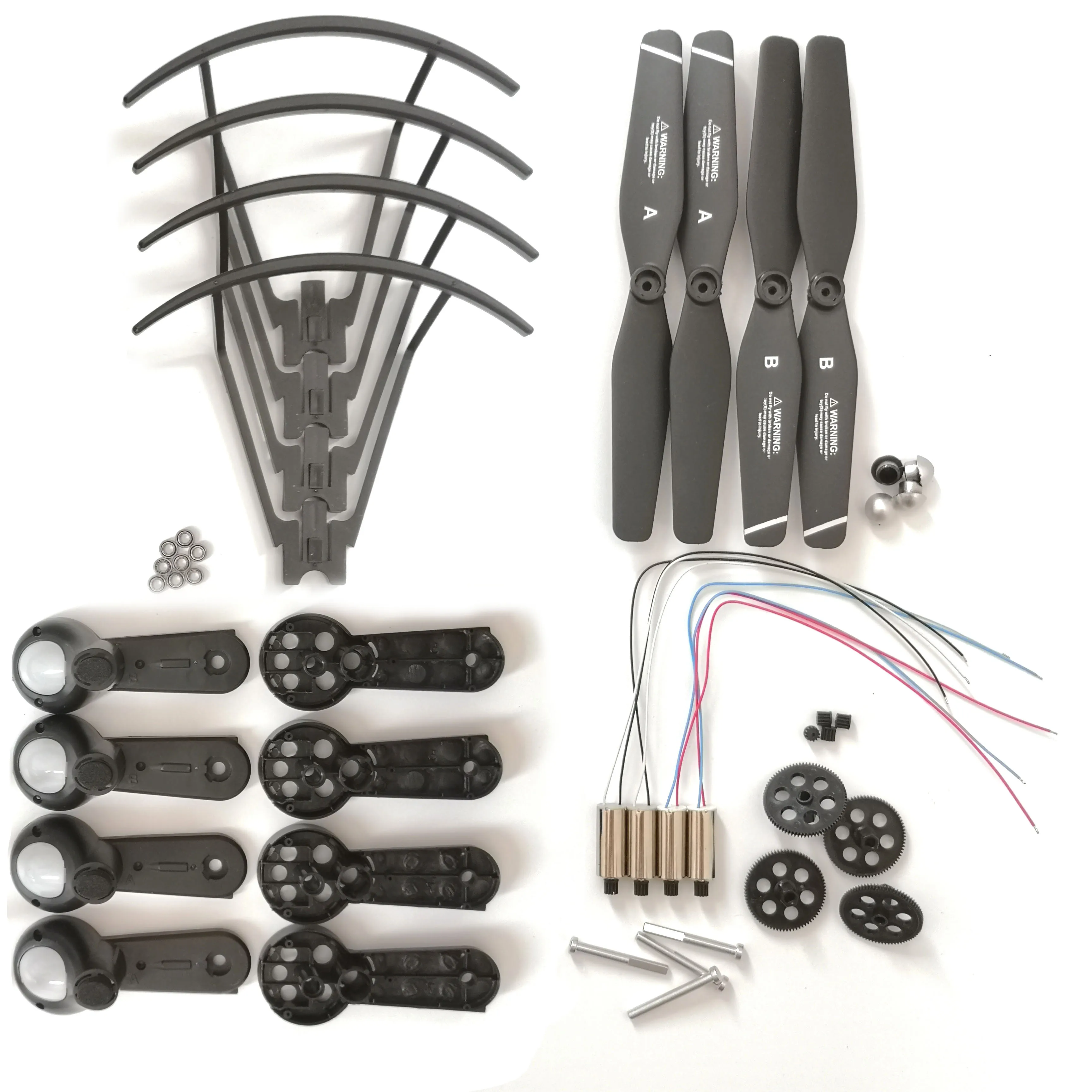 KIT de pièces de rechange pour drone S166 S167 GPS RC, support de lames d'hélice, arbre en aluminium