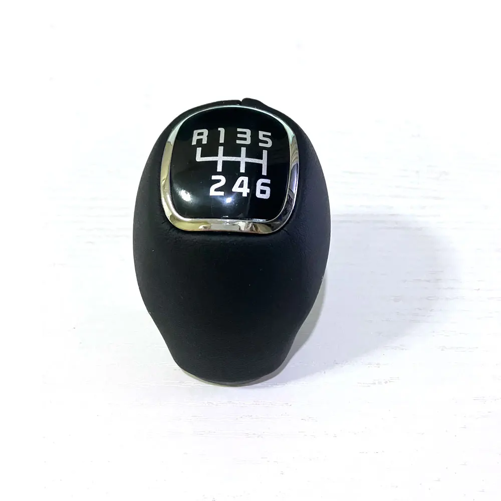 Couro engrenagem Shift Knob para KIA Sportage, alavanca Shifter, Handebol para Rio 3 5, VeloSTER 2013, 2014, 2015, 6 velocidades