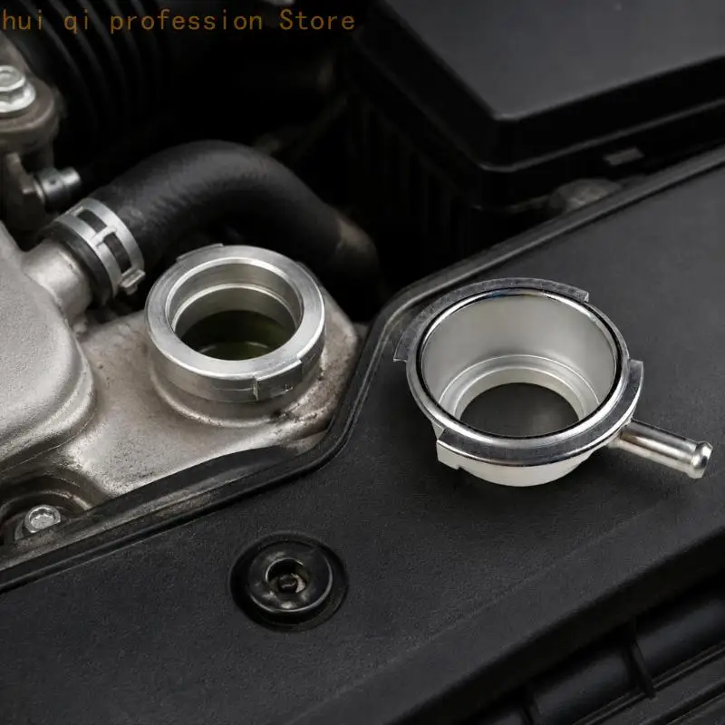 Automotive Cooling System Filler Neck Component with Round Opening and Side Outlet Tube for Radiator Repair Tasks H8WE