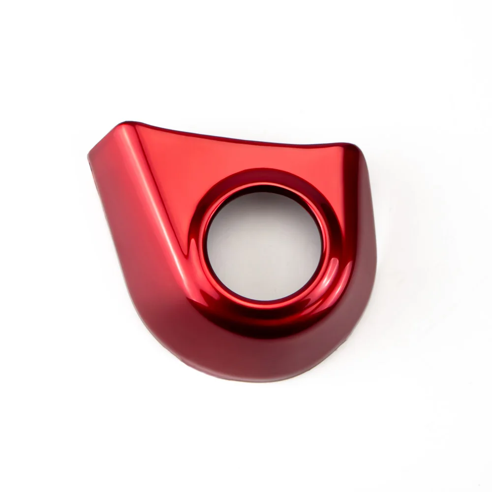 1pc ABS Carbon Fiber Color Red Engine Start Stop Button Frame Trim Cover for Ford Ranger Everest 2023