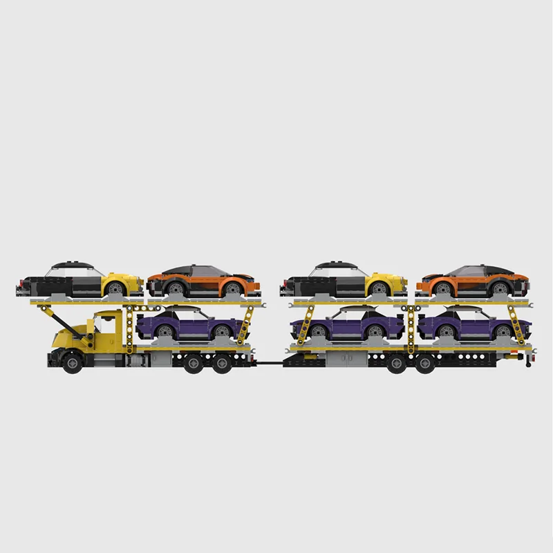 Urban Truck Model Moc Building Bricks Car tTransport truck Model Technology Modular Blocks Gifts Christmas Toy DlY Sets Assembly