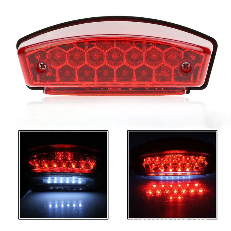 

Brake Tail Lights 21 LED Universal License Plate Rear Stop Indicator 12V Motorcycle LED Signal Warning Light For ATV Cruisers