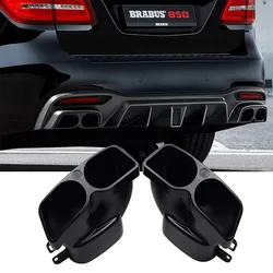 For Benz Mercedes Exhaust Tip C-Class E-Class S-Class GLE GLS W205 W212 W213 W222 Upgrade Brabus Muffler Tail Pipe