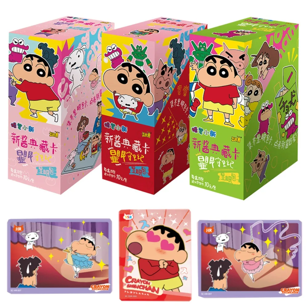 

Original Crayon Shin-chan Card For Children Genuine Anime Nohara Shinnosuke Nohara Misae Limited Game Collection Card Kids Gifts