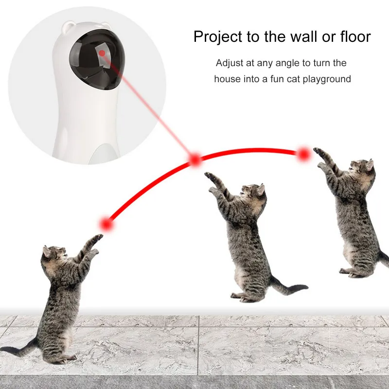 Automatic Cat Toys Interactive Smart Teasing Pet LED Laser Funny Handheld Mode Electronic Pet for Cats Laser Lamp Kitten Toy