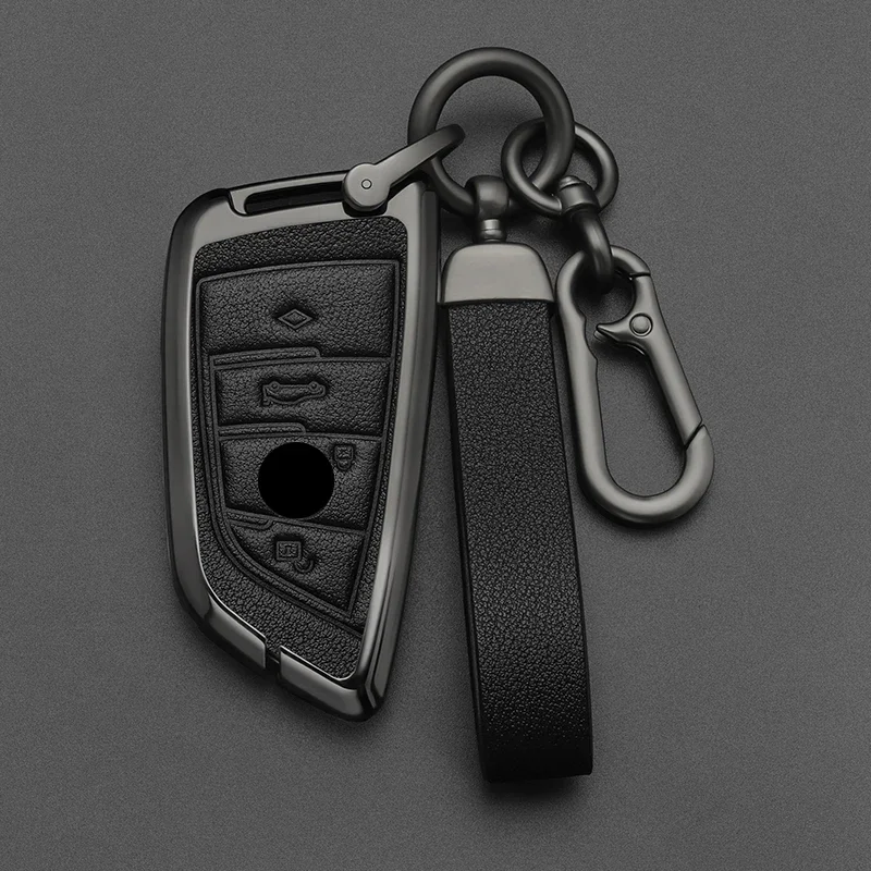 

Alloy Style Car Key Case Cover Shell For BMW X1 X3 X4 X5 X6 F15 F16 F48 G30 G38 525 540 740 1 2 5 7 Series Key Protector Case