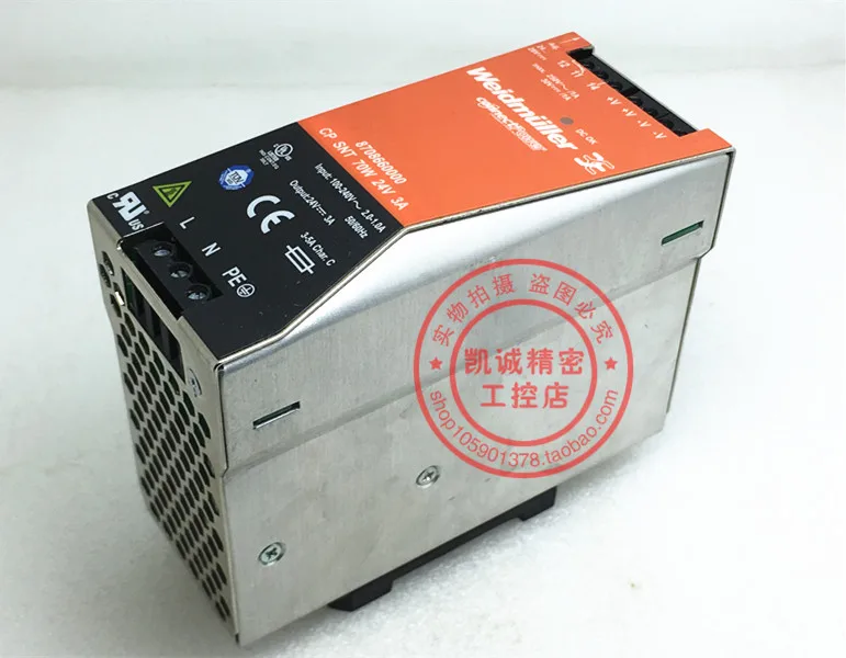 Original Weidmuller CP SNT 70W 24V 3A Single-phase Rail Switch Power Supply 8708660000