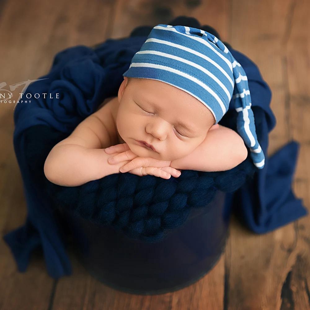 Don&Judy High Quality Acrylic Blanket Newborn Baby Photography Handmade 45x40cm Backdrop Mat Basket Filler Infant Photo Props