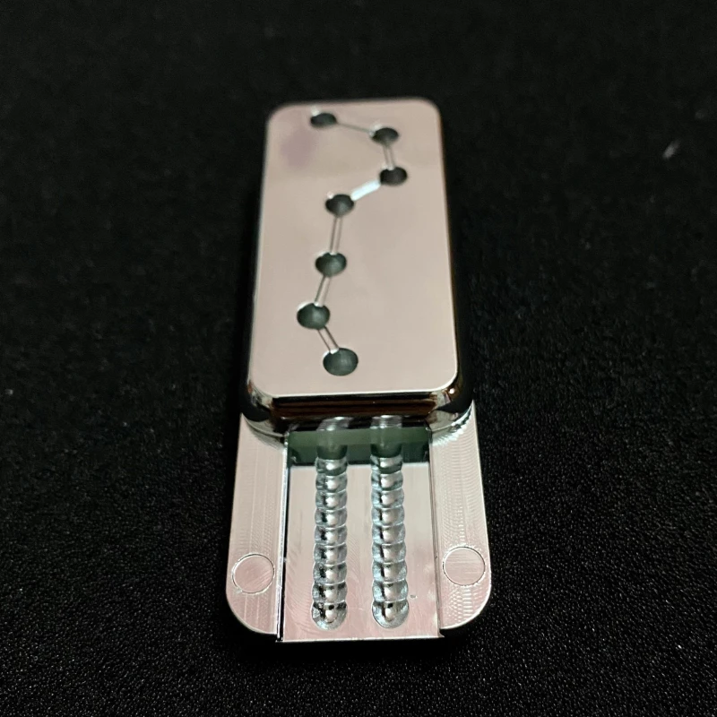 Carte de poussée magnétique lumineuse, curseur mécanique, plaque de poussée en métal, pièce haptique EDC, jouet sensoriel Anti-Stress, Anti-anxiété