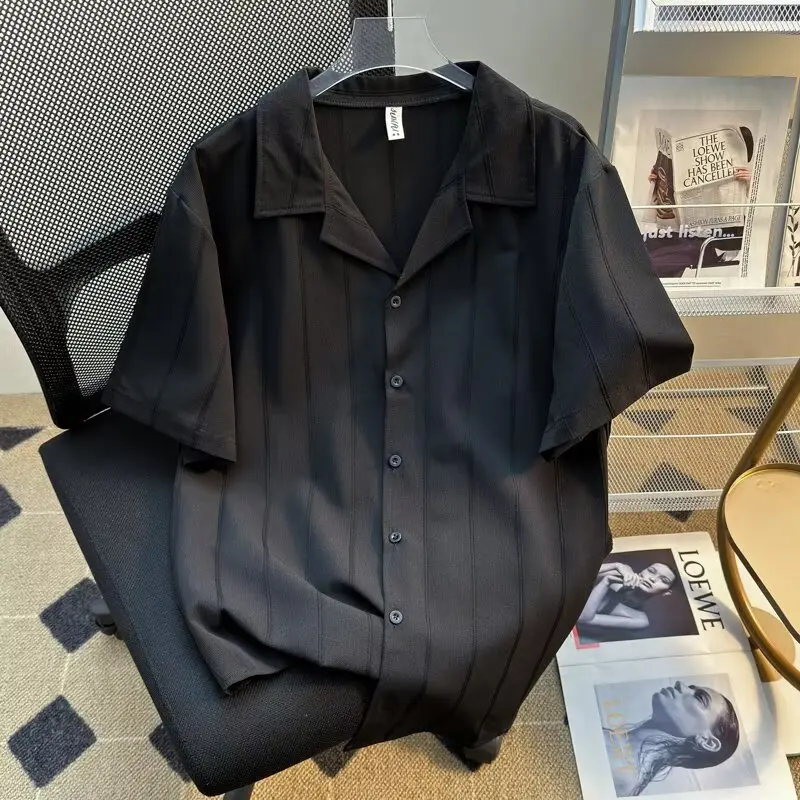 

Рубашка мужская с короткими рукавами белая летняя тенденция модный тренд новый темперамент