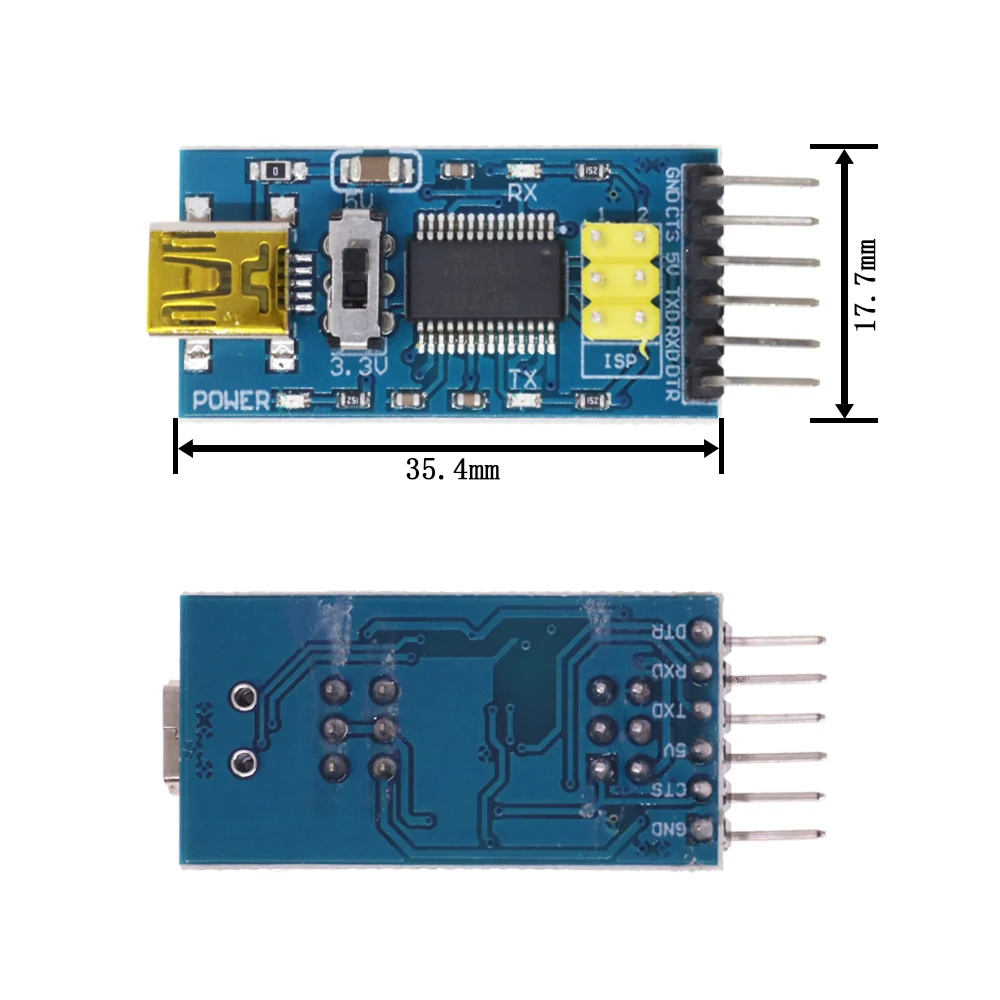 FT232RL FT232 FTDI 3.3V 5.5V Serial Converter Adapter Module TYPE-C Mini Port For Arduino Pro Mini USB TO TTL 232