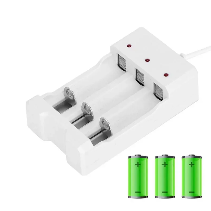 3/4 Slots USB output Fast Charging Battery Charger Short Circuit Protection AAA and AA Rechargeable Battery Station HighQuality