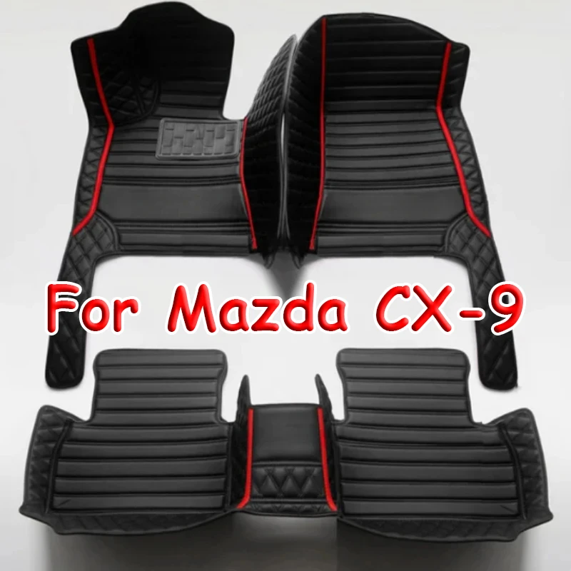 

Car Floor Mats For Mazda CX-9 TC 2016~2022 CX9 CX 9 Waterproof Rugs Carpet Leather Mat Interior Parts Car Accessories 2017 2018