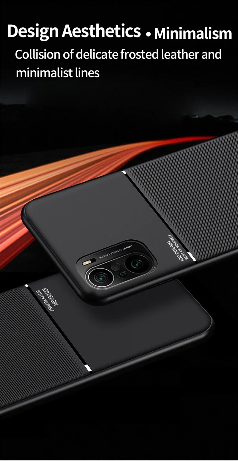 For Xiaomi Poco F3 Case Car Magnetic Holder Leather Plate Back Cover For Pocophone Little Poco F3 F 3 PocoF3 F3poco Phone Cases
