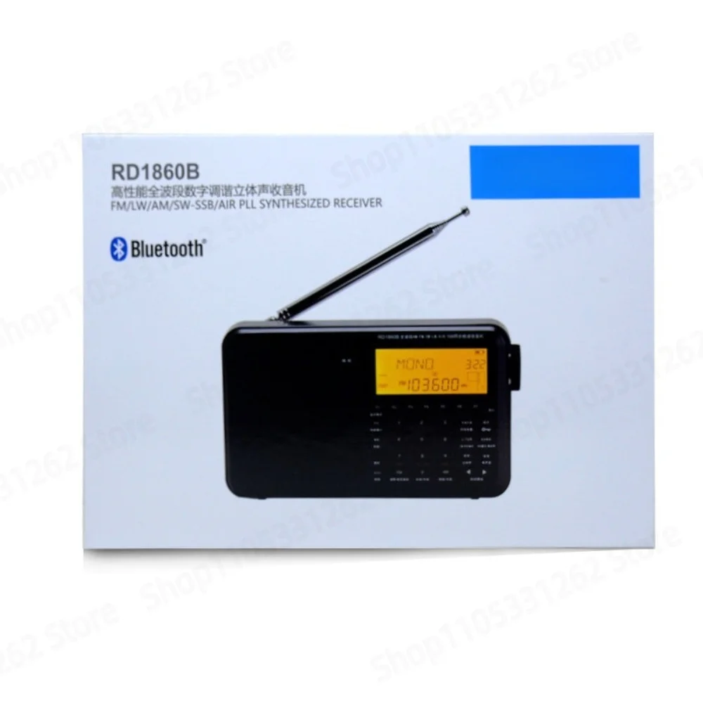 1860B Bluetooth Radio Air Band SSB RDS Sync Detection Full Band Portable