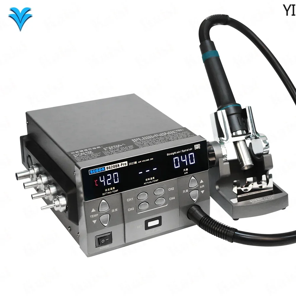 Sugon 8620Dx-pro Professional Straight Air Nozzle Curved Air Nozzle All In One Professional Soldering Rework Station