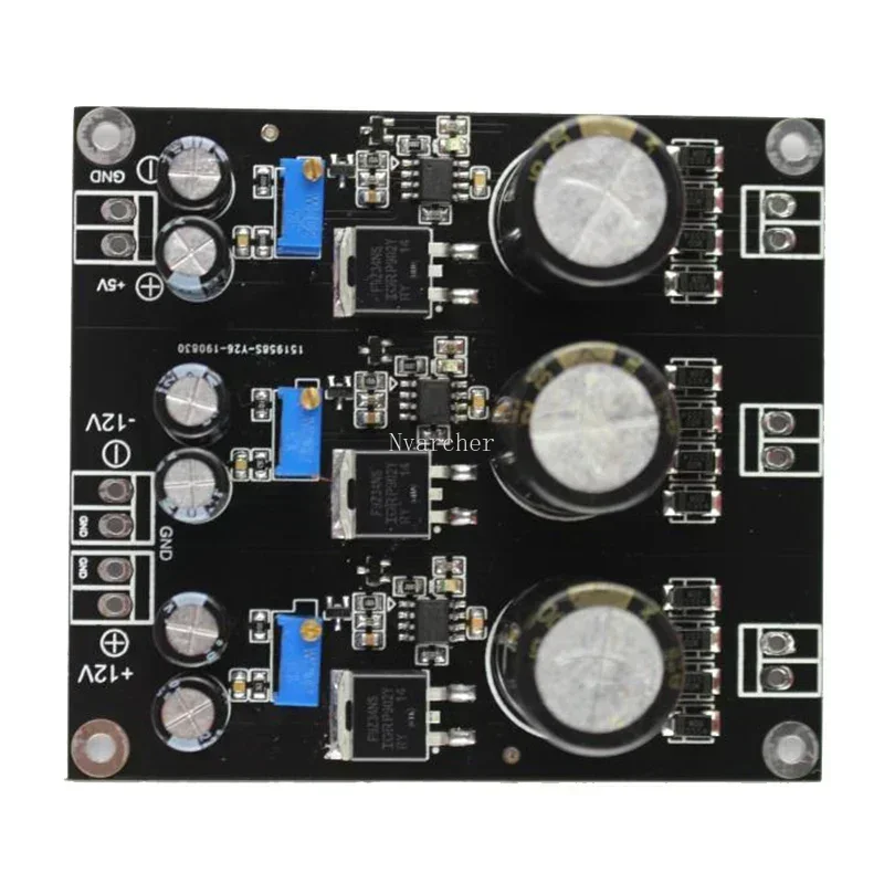 Nvarcher 3-ways DC Linear Stabilized Power Supply Fnished Board LT1963A /OP+MOS 12V 5V