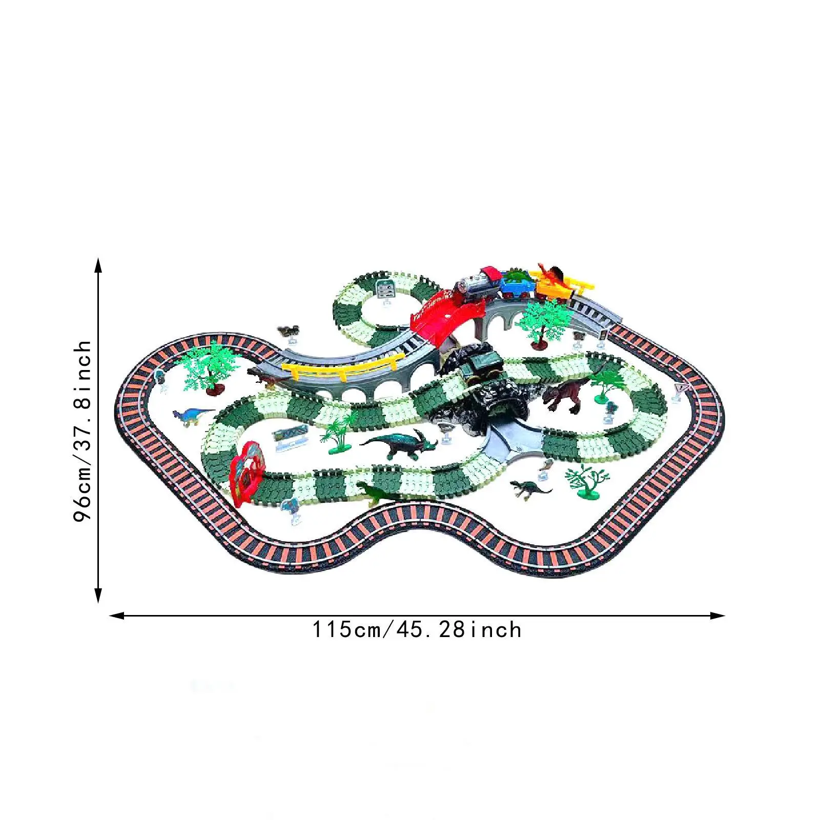 Dinosaur Track Race Car Toy Car Ramp Track Party Supplies Educational Climbing Hills Rail for Children Grandson Preschool