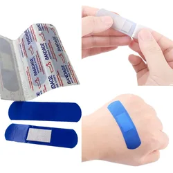 100pcs Blue Metal Detectable Band Aid Waterproof Food Service Adhesive Bandages First Aid Sticking Plaster Wound Dressing Patch