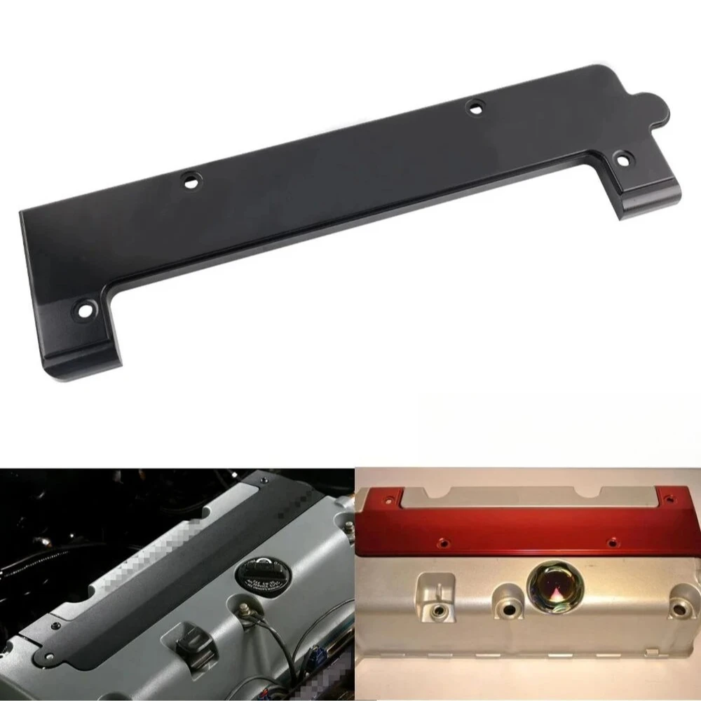 

Black Aluminum Coil Pack Spark Plug Cover for Honda DOHC VTEC K20 K24 K Series Racing Car Accessories Shipping from US