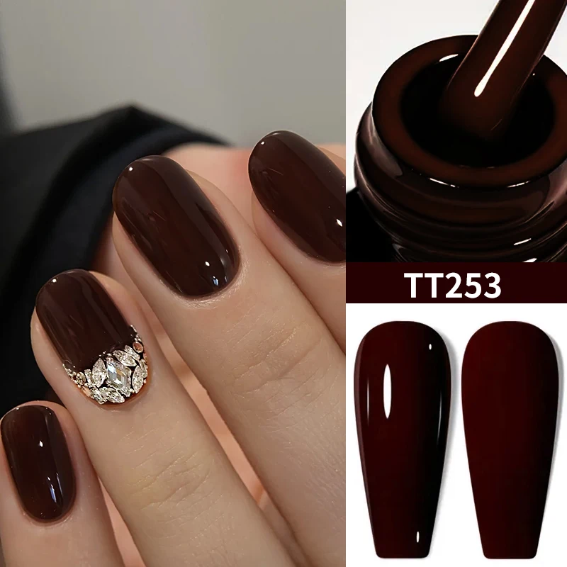 TARTU 8 ml Gel-Nagellack, Rose, Rosa, Rot, Grau, Burgunderrot, Nails Art Soak Off UV/LED-Maniküre, semi-permanenter Gel-Nagellack