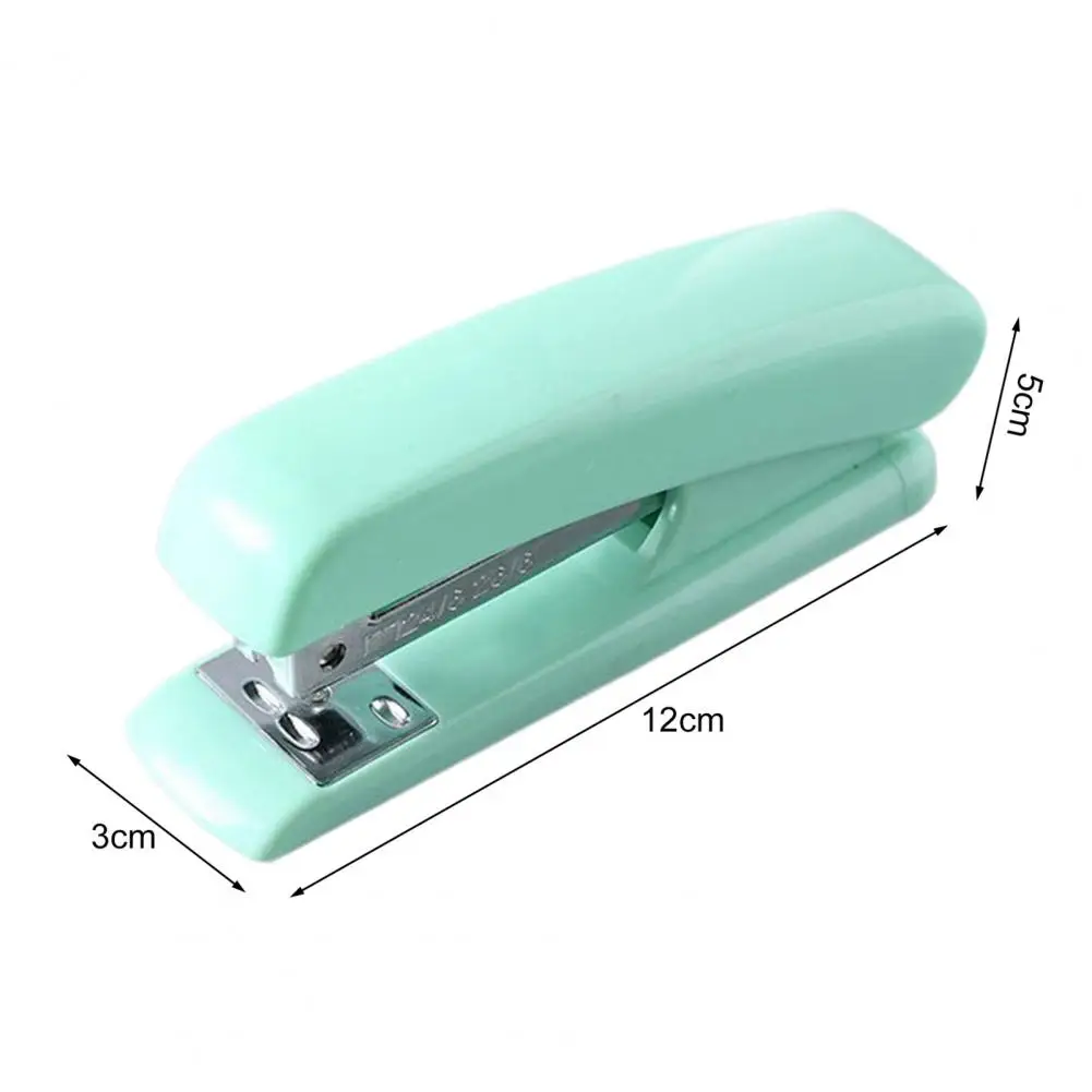 Small Stapler Anti-slip Efficient Labor-saving Macaron Color Student Stapling Tool Office Supplies