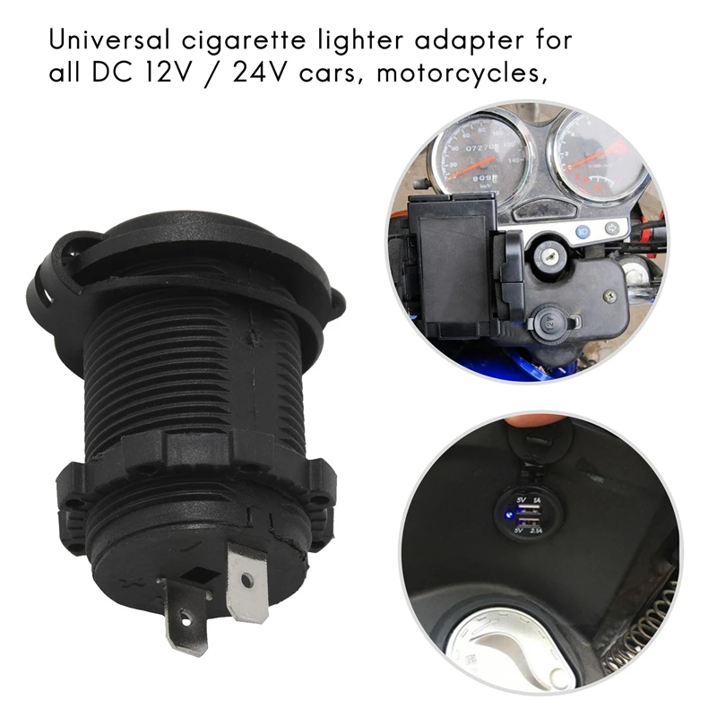 Cigarette Lighter Distributor 12V Car Cigarette Lighter Adapter Socket For Car Motorcycle Boat Universal Waterproof DC Cigarette