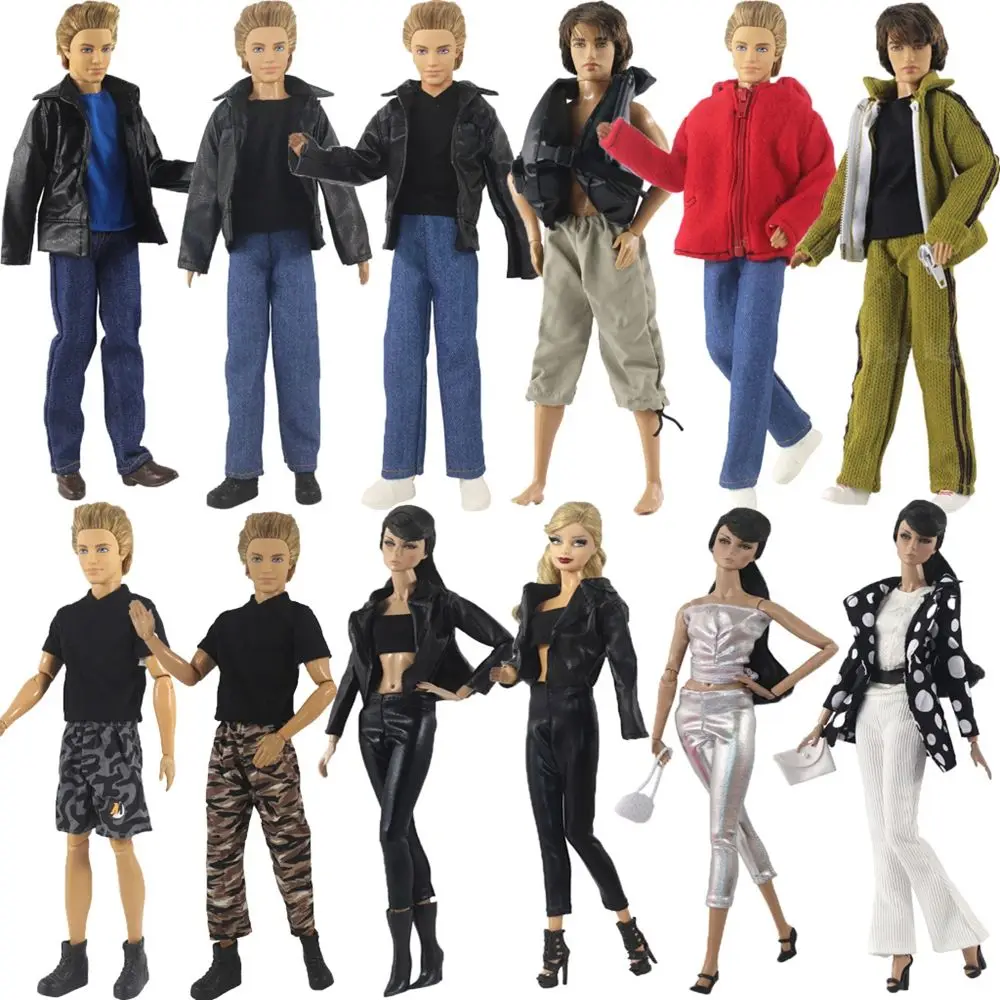 Multi-styles 11.5" Casual Wears Dolls Trousers Clothes Accessories Leather Pants Shorts Doll Coats Jeans