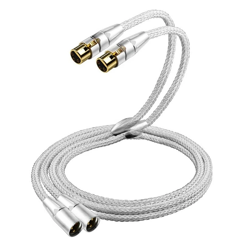 Sterling silver balance cable XLR microphone cable CD power amplifier fever audio cable
