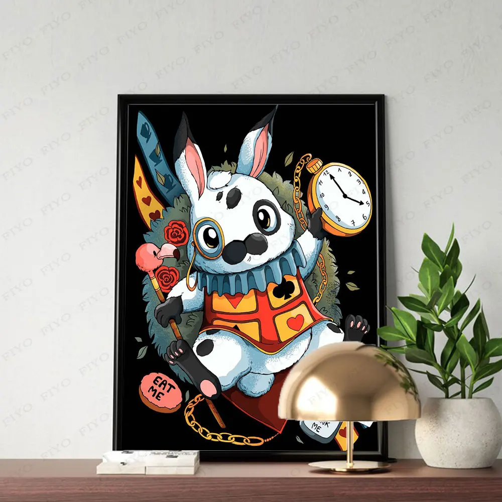 Peinture 5D de Dessin Animé en Forme de Lapin et Dragon, Mosaïque d'Animal Mignon, Image en Strass, Art Mural, Fait à la Main, Cadeau, Décoration de la Maison, DIY