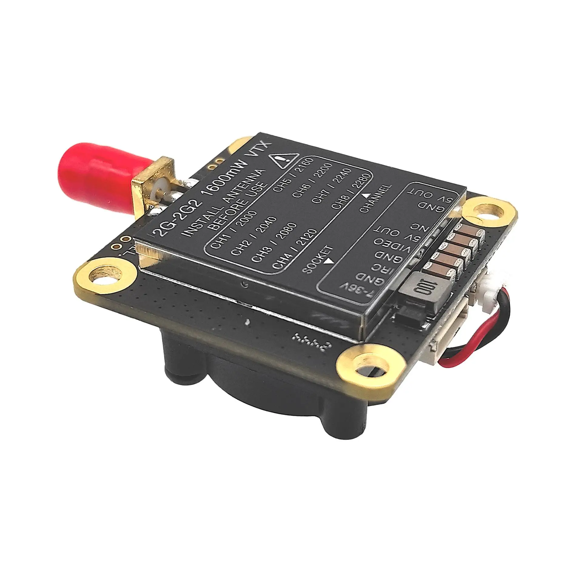 VoidFly FLYTO 2.2G VRX VTX 1.6W/4.5W Simulated Image Transmitter Remote Transmission Accessories for Unmanned Aerial Vehicles Re