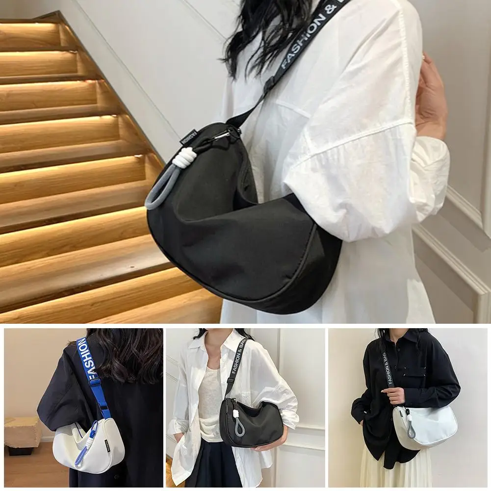 

Women's Crossbody Bag Lightweight And Large Capacity Wear-resistant Fashion Dumpling Bag Waterproof Shoulder Bag Casual Spo C4m3