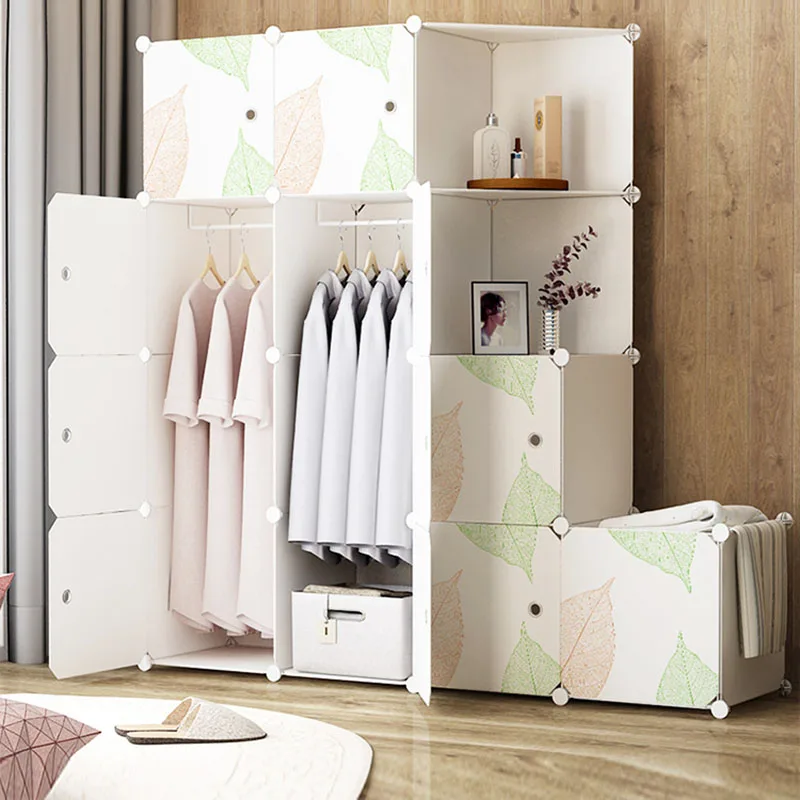 Makeup Cube Closet Doll Modern Minimalist Nordic Modular Shelves Door Simple Drawers Wardrobe Drawers Armario Furniture For Room