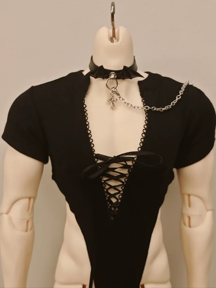 

BJD Doll Clothes Top For id75 yc77 am77 Dk75 Dolls Black Top Jumpsuit Dolls Clothing Accessories (No Dolls)