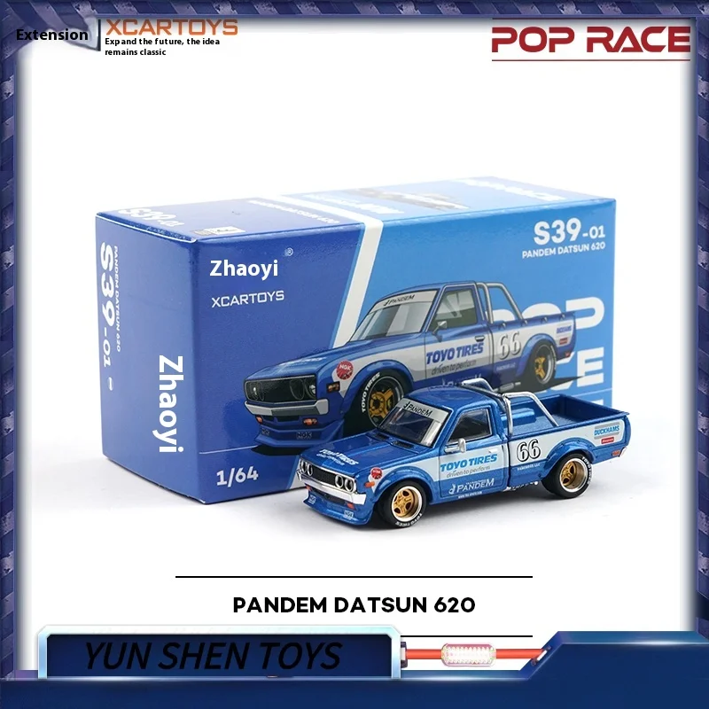 

Xcartoys Poprace Alloy 1/64 Nissan Datsun Pandem Datsun 620, внедорожный пикап, модель игрушки в подарок
