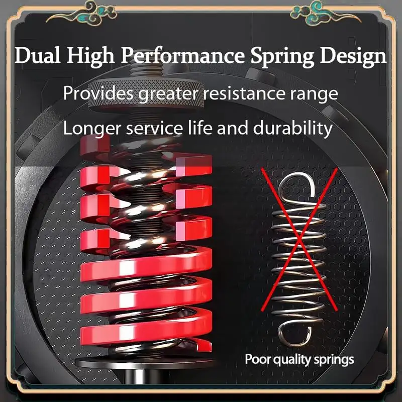 

Grip Strength Trainer Adjustable Distance/Resistance 20-260Lbses, Ergonomic Non-Slip Rubber Hand Gripper, Double Spring, Durable