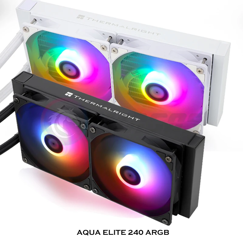 

Thermalright AQUA ELITE WHITE 240 ARGB AIO Water Cooling Kit Support LGA 1200 1700 Black/White New Arrival