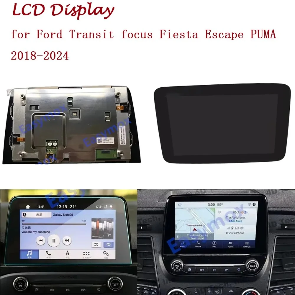 

LQ080Y5LX01D 8 inch Car LCD Display for Ford Transit focus Fiesta Escape PUMA 2018-2024 with Touch Screen Repair Replacement