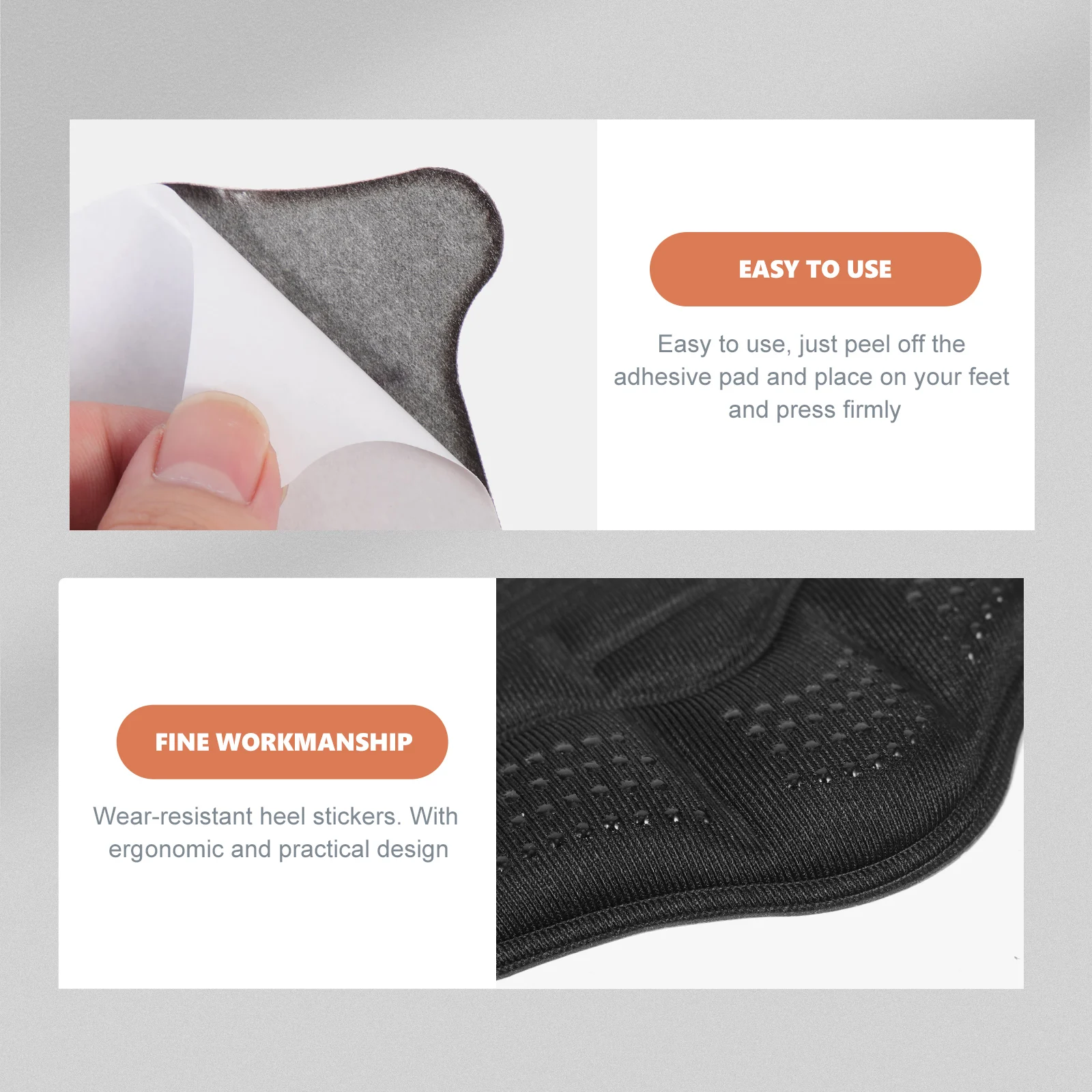 

5 Pairs Anti wear Stickers Women Shoe Pads Cushion Inserts Silica Gel Accessory Wear Resistant Heel Liners Portable Daily Heel