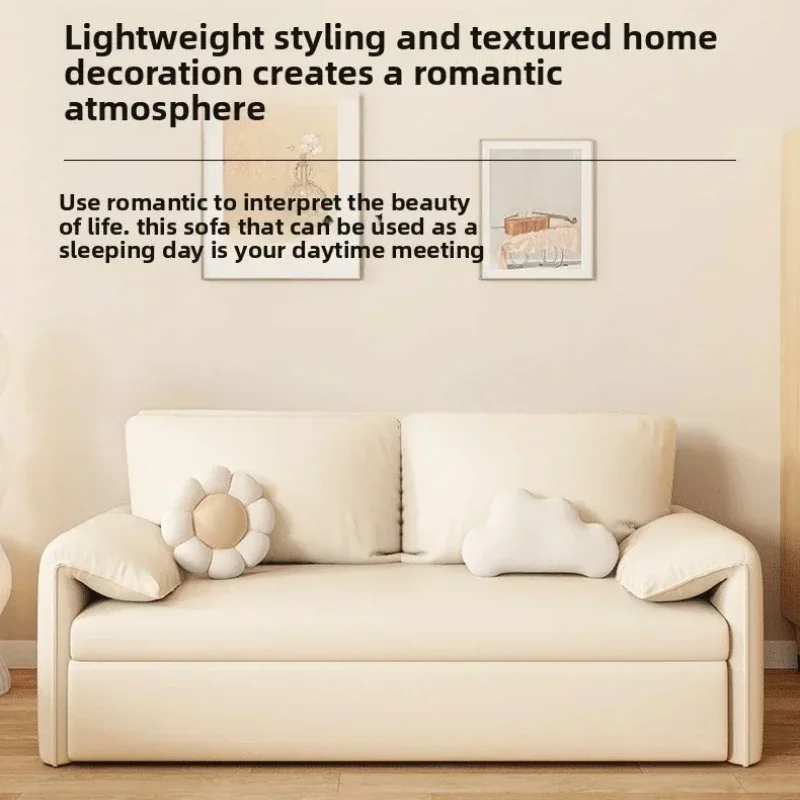 y8-  Small Apartment Dual-use Multi-functional Living Room Push-pull Single and double Person Foldable