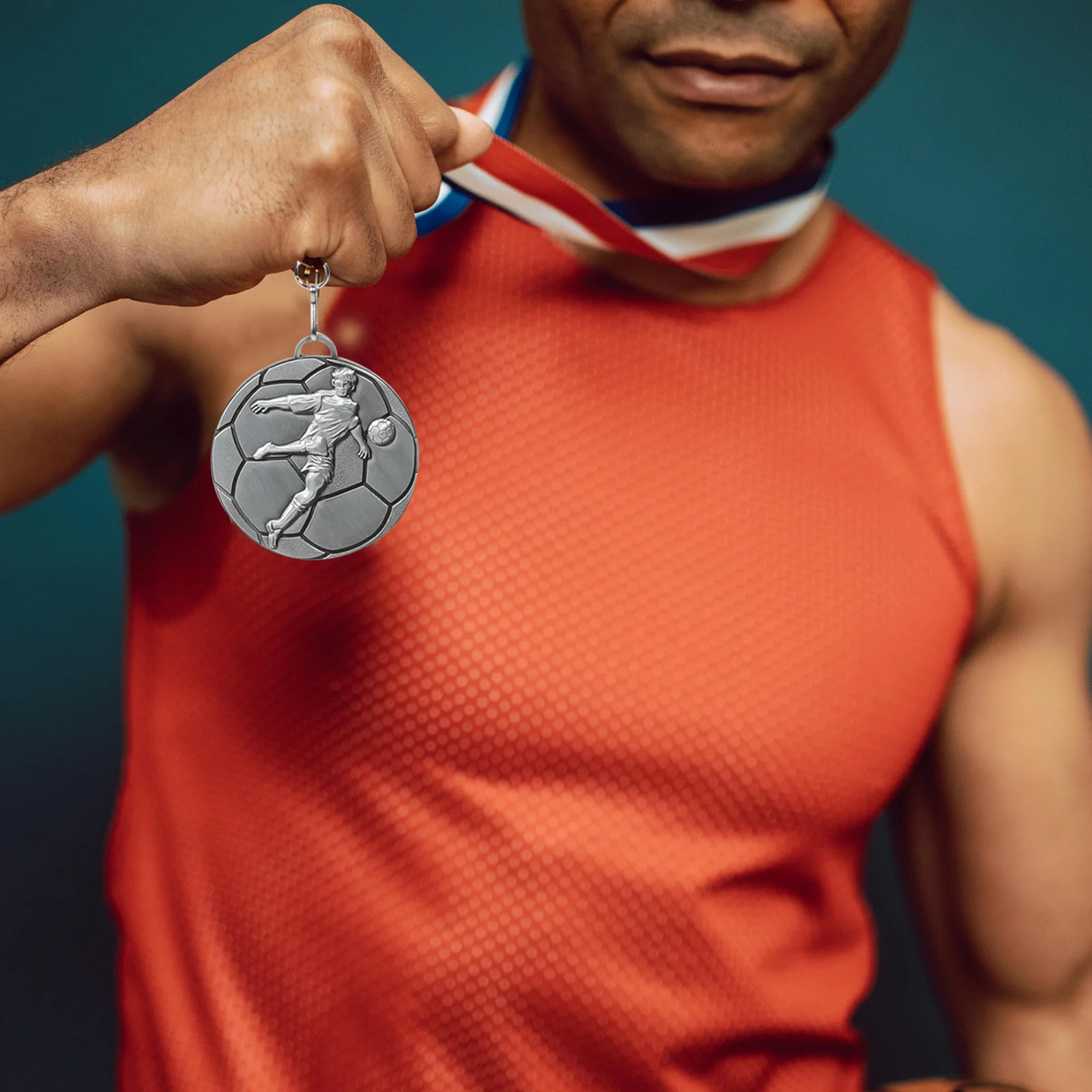 

Football Medal Soccer Award Zinc Alloy Hanging Sports Medal For Kids Adults Champion Prize Large Metal Medals Bulk Contest
