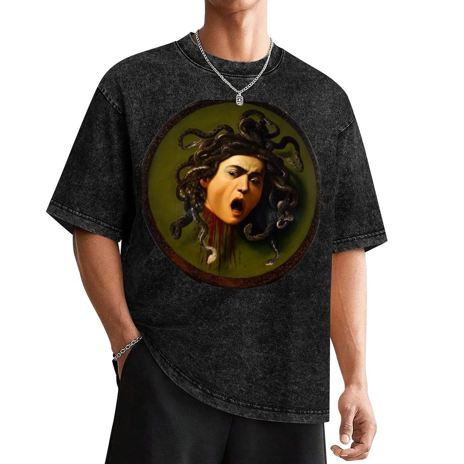 

Medusa by Caravaggio T-Shirt shirts graphic tees Funny t-shirt custom shirt gifts for boyfriend fitted t shirts for men